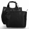 Kožené kabelka shopper bag Vittoria Gotti černá VG804
